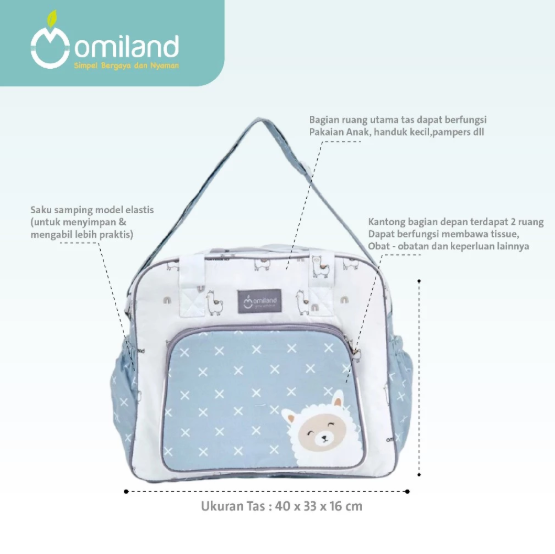 Omiland Tas Bayi Besar Alpaca Series 4