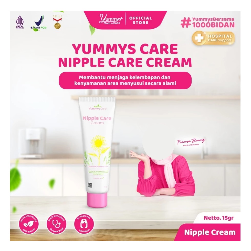  Yummys Motherlacto Indonesia YummysCare Nipple Care Cream