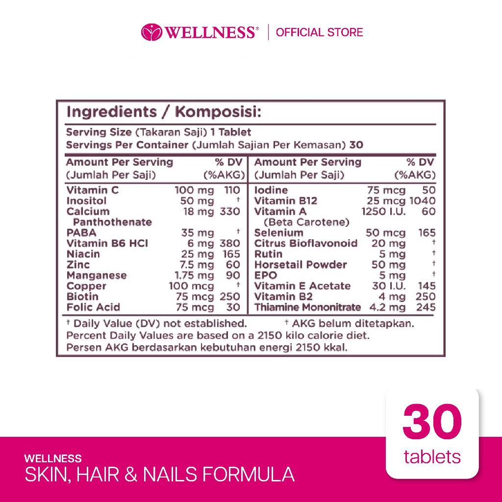 Wellness Wellness Skin, Hair & Nails Formula