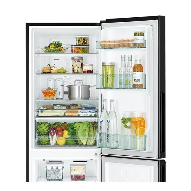 Hitachi  Hitachi Kulkas 2 Pintu Bottom Freezer 275 Liter  R-B33PGD8 BSL