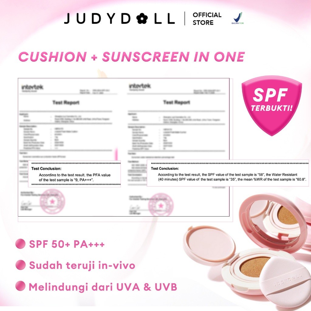 JOY Group Judydoll Triple Pink Shield Cushion Vanilla