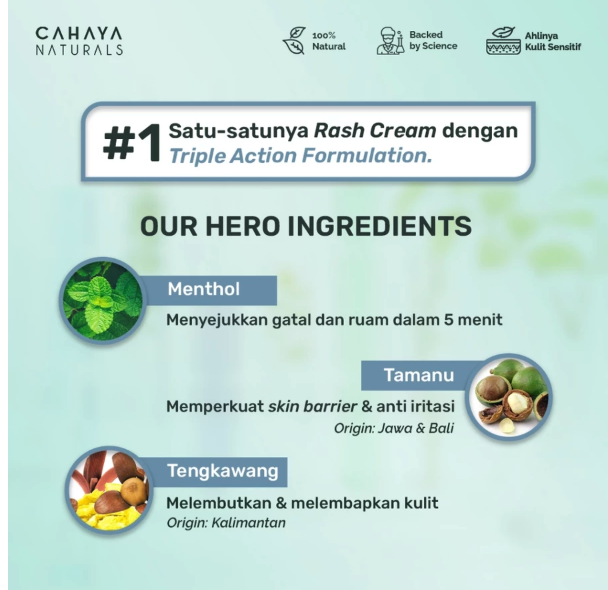 Natura Cahaya Pertiwi Cahaya Naturals Calming Balm