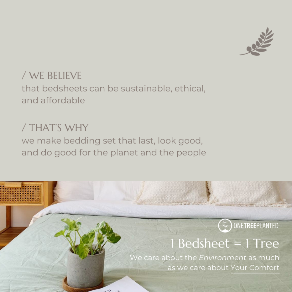 Leven Home Kreasi Leven Cotton 100% Cotton Bedsheet Earth Collection 120x200