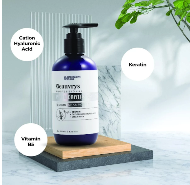 Beauvrys Professional Pro Keratin Serum Shampoo 3
