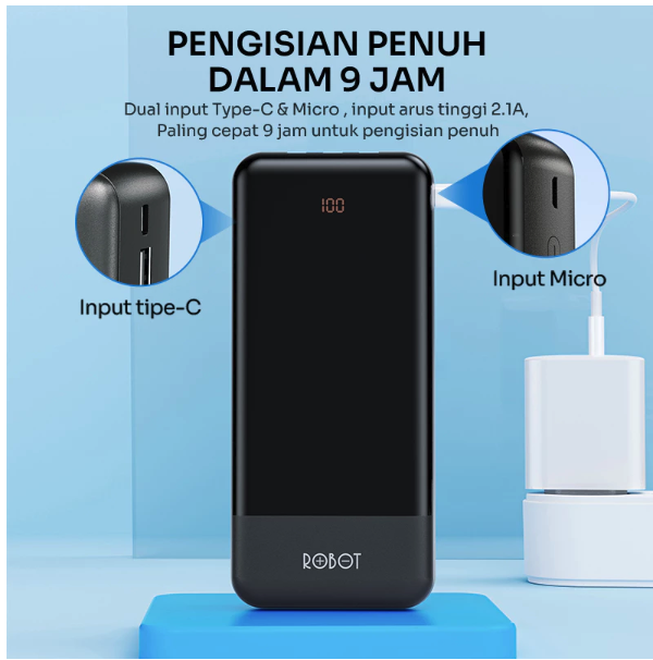 Wook Global Technology ROBOT Powerbank 20000mAh  RP-201L