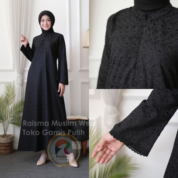 Raisma Muslim Wear  Gamis Hitam