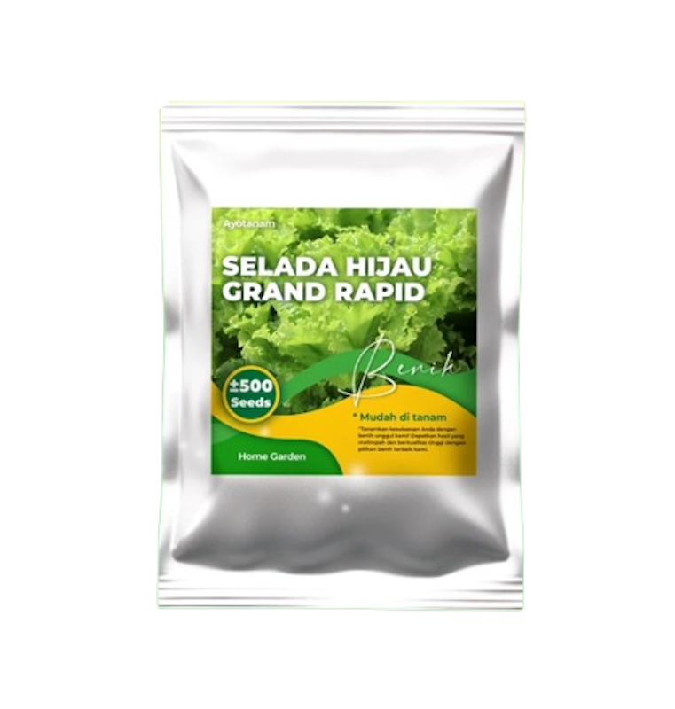 AYOTANAM Benih Selada Hijau Grand Rapid 1