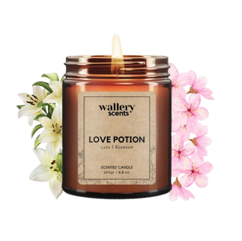 Wallery Scents Scented Candle Love Potion 1