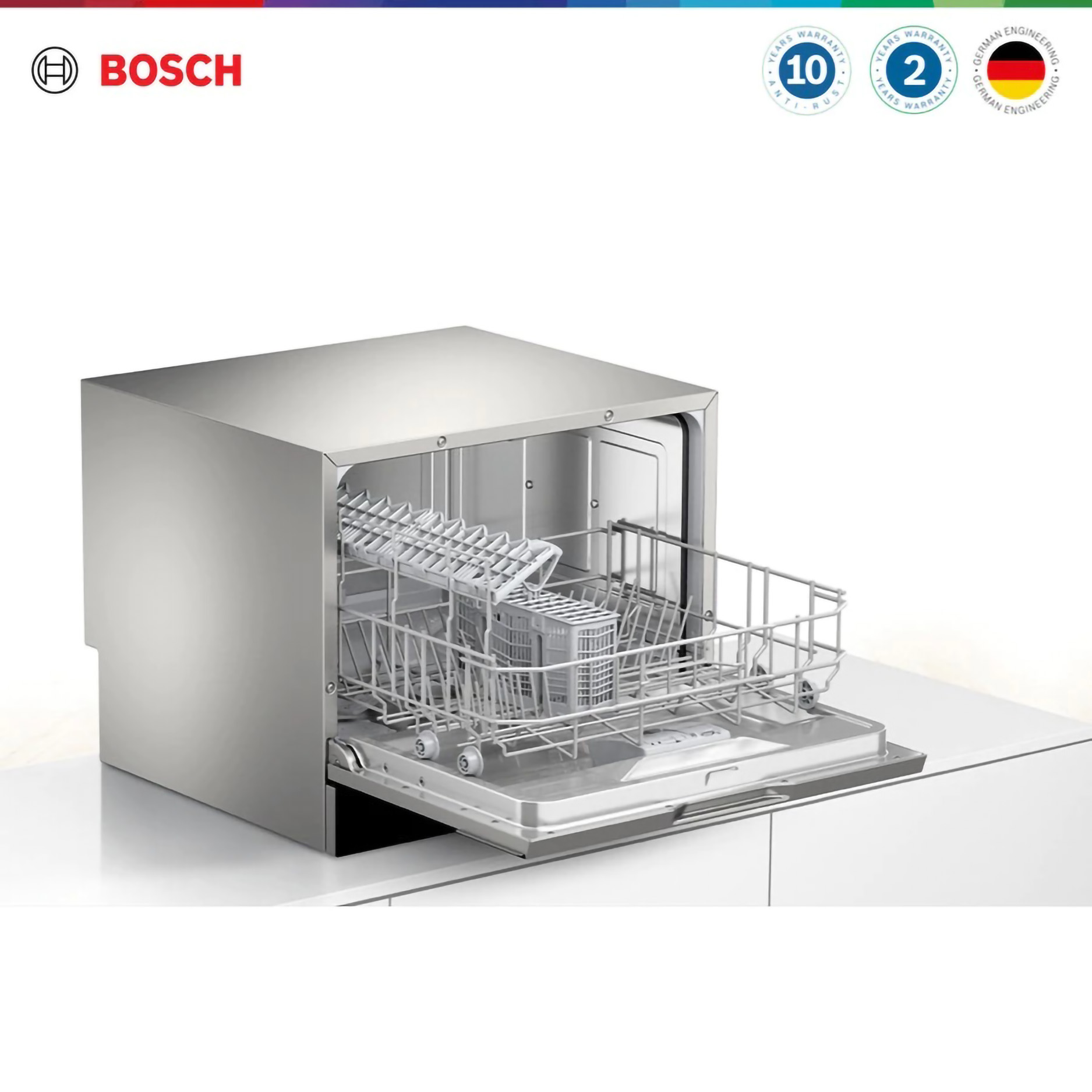 Robert Bosch GmbH Bosch Free-standing Compact Dishwasher SKS68BB008