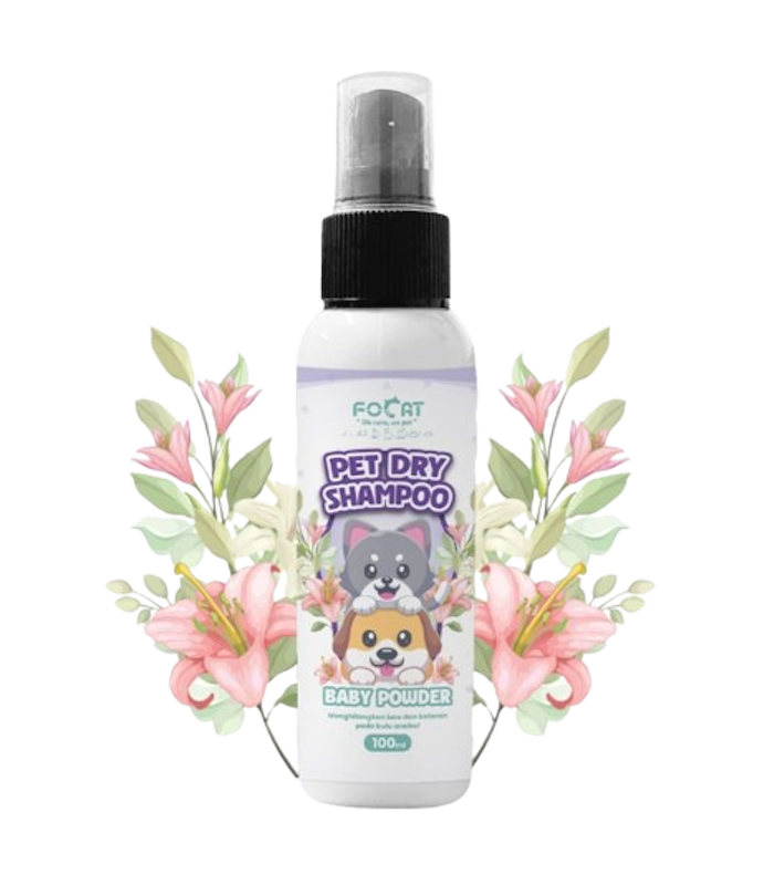 Focat Pet Dry Shampoo Baby Powder 1