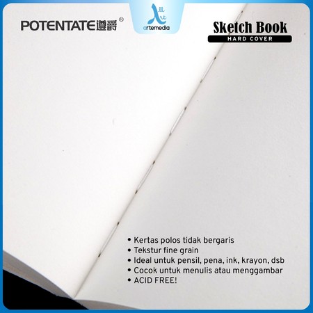 Guangzhou Zunjue Stationery Potentate Hard Cover Sketchbook Stich Bound 