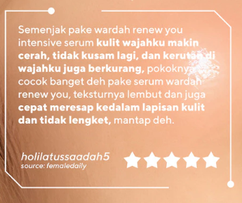 Paragon Technology and Innovation Wardah Renew You Anti Aging Intensive Serum