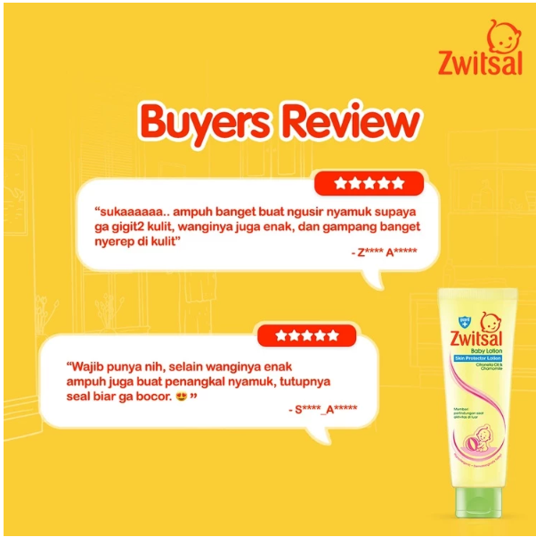 Unilever Indonesia Zwitsal Baby Lotion Skin Protector Lotion