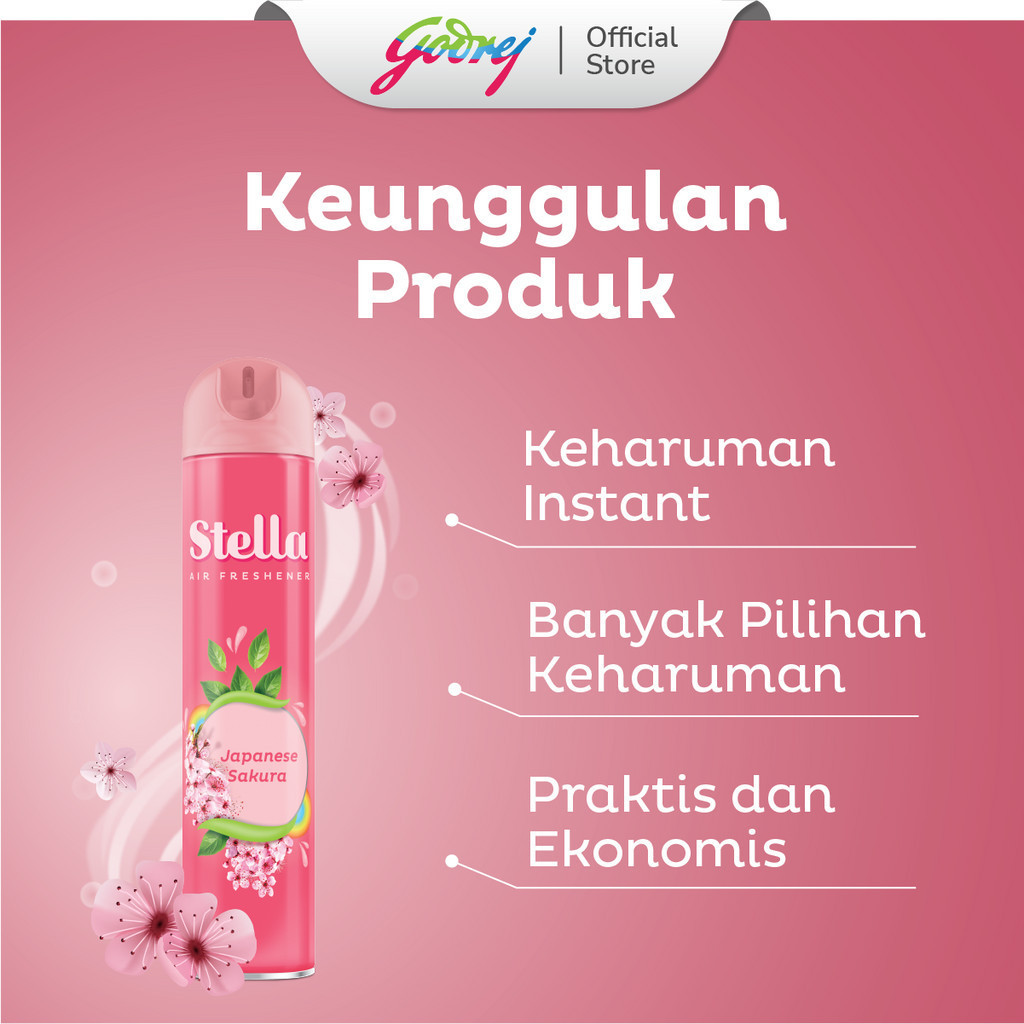 Godrej Stella Aerosol Parfum'ist Japanese Sakura
