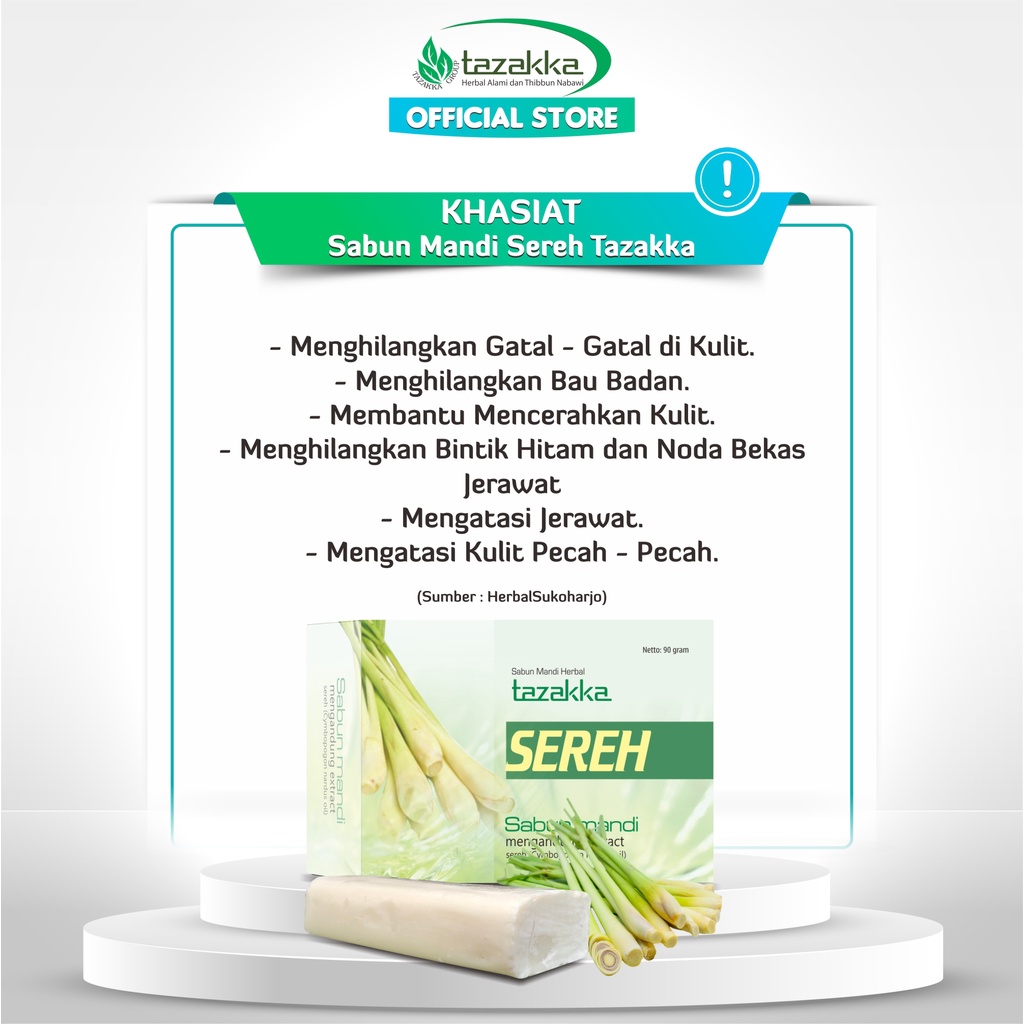 Tazakka  Sabun Sereh 