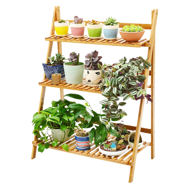 Rak Bunga Kayu Susun  ｜ HRK202