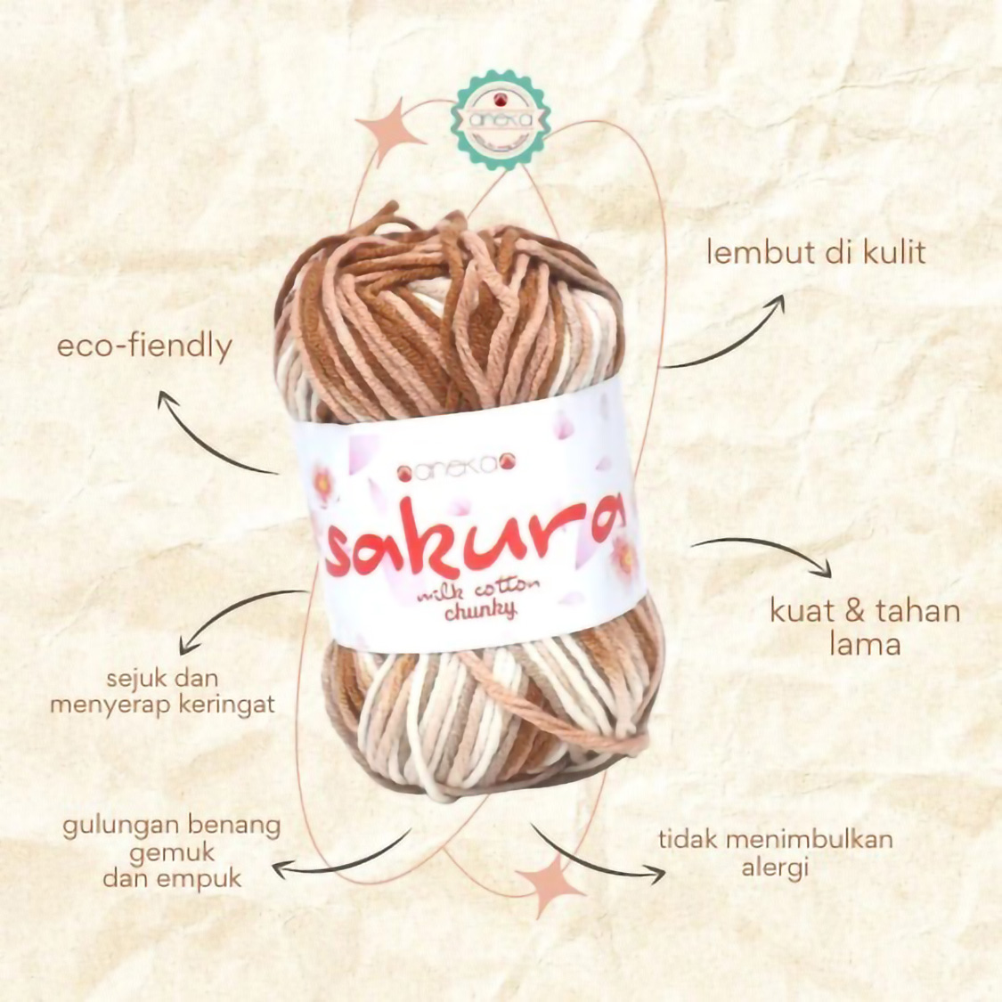  Sakura Milk Cotton Chunky 