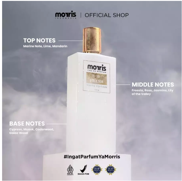 Aroma Prima Livindo Morris Eau De Parfum N-18 Fresh White Edition