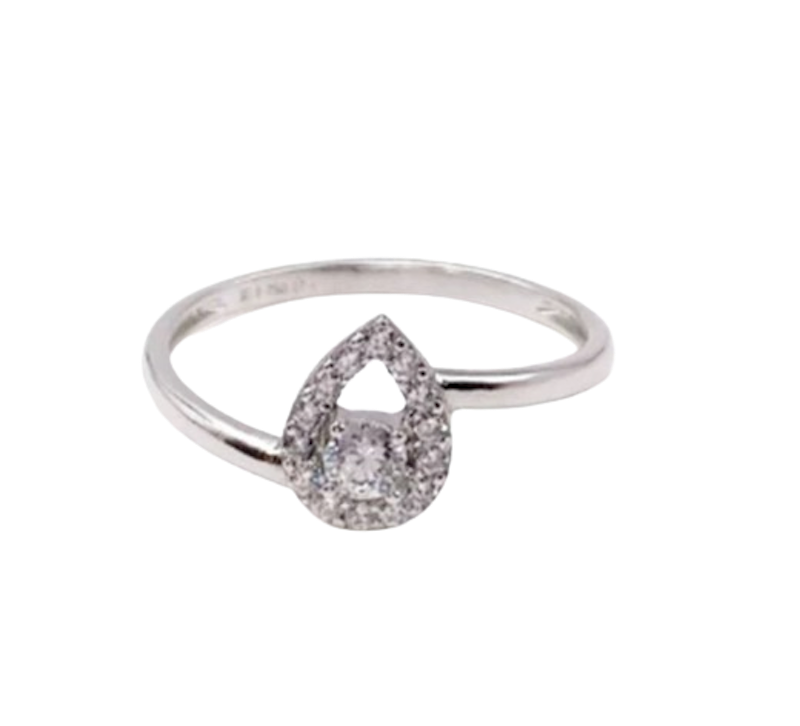 Frenny Jewellery Cincin Emas Eyedrop Zig Zag 1