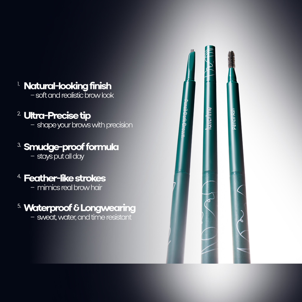 Luxury Cantika Indonesia Luxcrime Slim Triangle Precision Brow Pencil Dark Brown