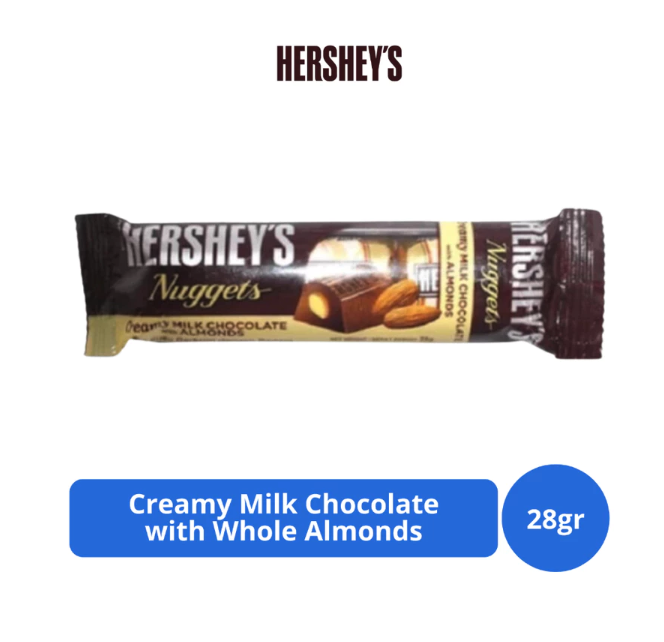 The Hershey Company Hershey's Nuggets Creamy Milk Chocolate with Almonds