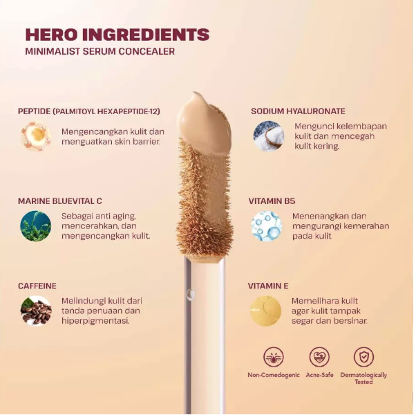 Keva Cosmetics International ESQA Minimalist Serum Concealer Caramel