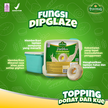 Tekomas Kakao Indonesia Tekomas Dip Glaze Tiramisu