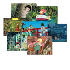 Ghibli Movies Postcard