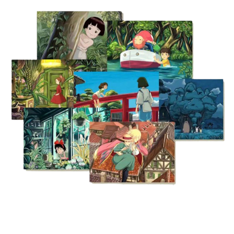 Ghibli Movies Postcard 1