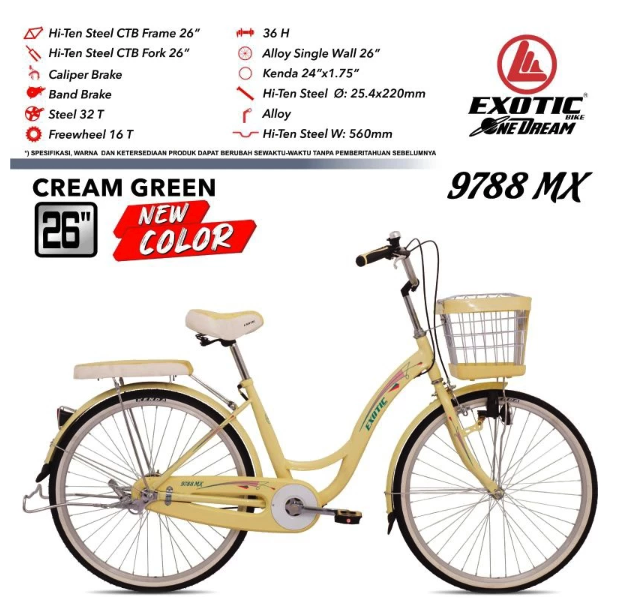 Pacific Indah Pratama Exotic City Bike   ET-9788 MX