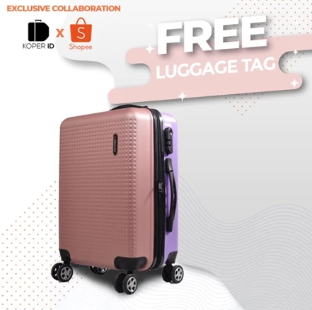  Polo City x Shopee Tas Koper Hardcase size 20 inch Dual Tone Color