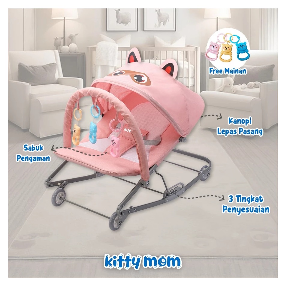 Kitty Mom Indonesia Kitty Mom Rocking Chair Baby Bouncer 