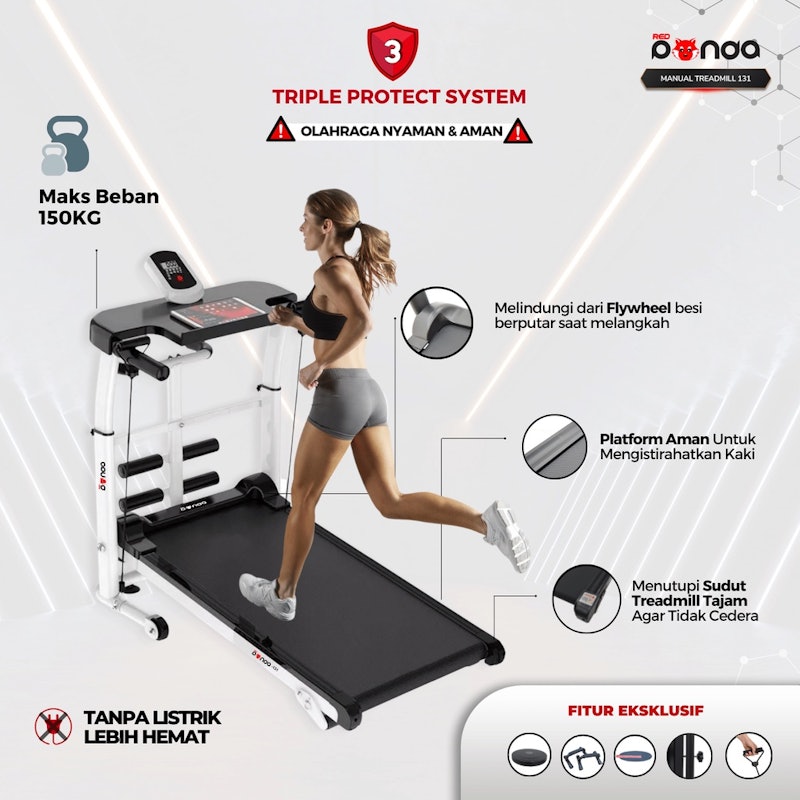 Redpanda Multifunctional Manual Treadmill 4