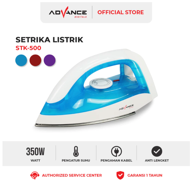 Advance Digitals Advance Setrika Listrik Anti Lengket  STK-500
