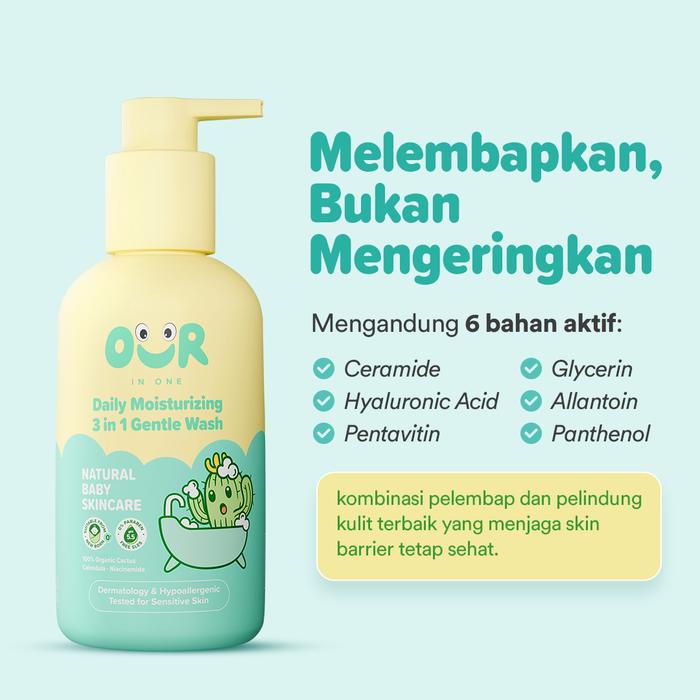 Our In One Our In One Baby & Kids 3in1 Daily Moisturizing Gentle Wash