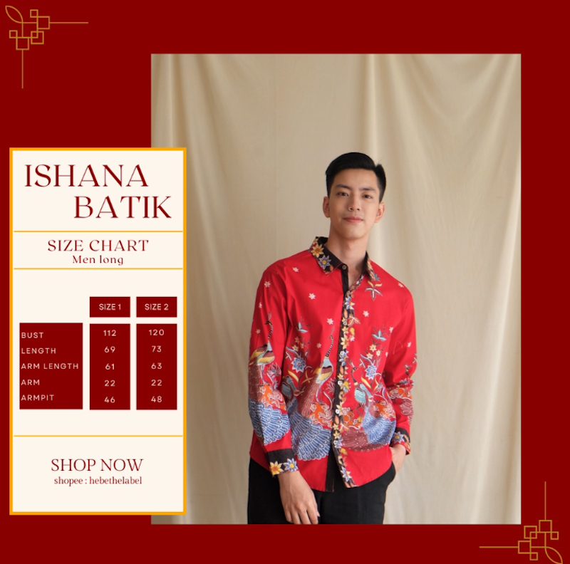 Ishana Red Batik Cheongsam Chinese New Year 5