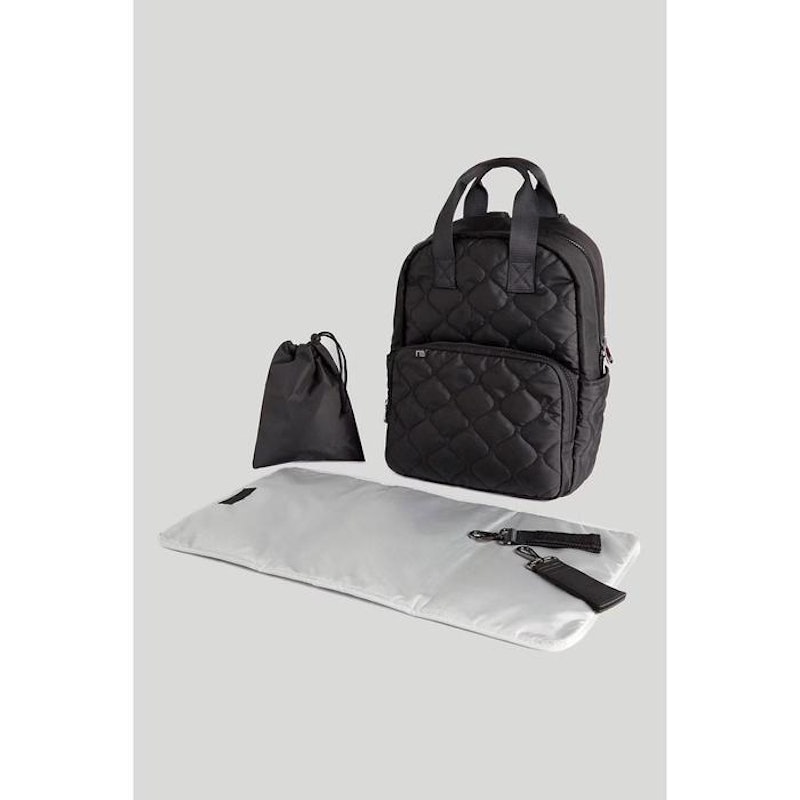 Mothercare Black Quilted Backpack Changing Bag 4