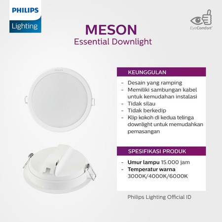 Philips Electronics Nederland B.V. Philips LED Downlight MESON 13W Putih 59464