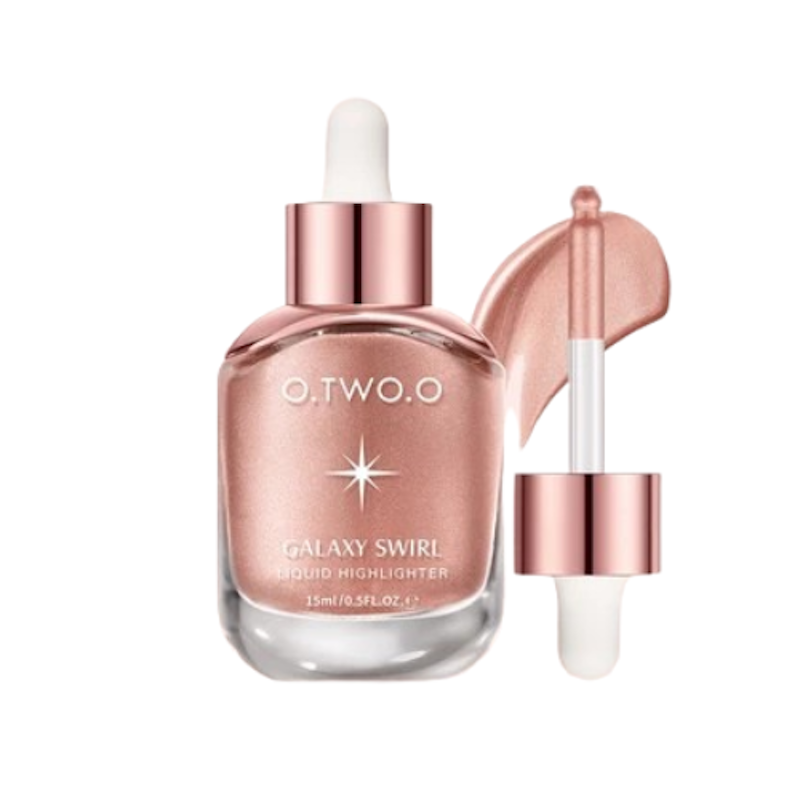 O.TWO.O Galaxy Swirl Liquid Highlighter 03 Rose 1
