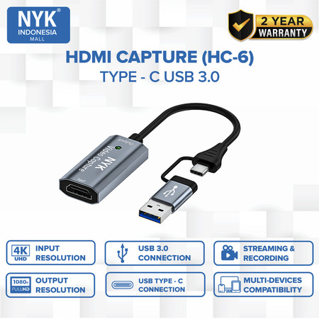 NYK Video Capture 2 in 1 Converter HC-6