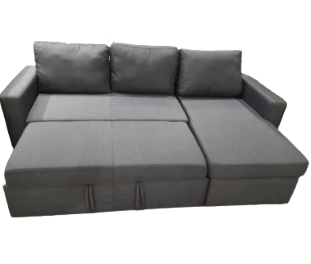 Sofa L Shape Fabric Lathan