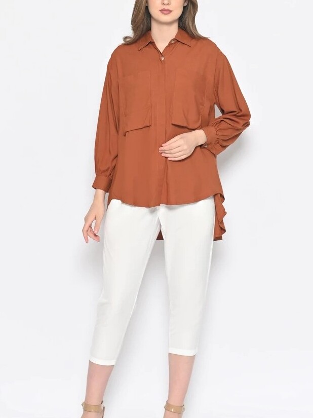  Queentin Kemeja Casual Wanita 0079