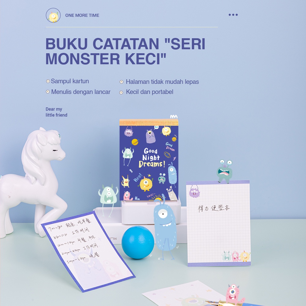 Deli Buku Memo 100 Lembar Sampul PET 