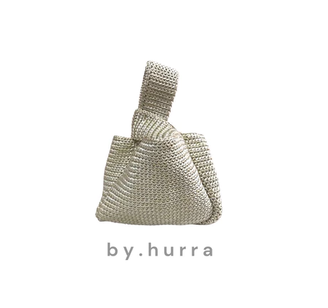  BY HURRA Hana Knot Bag Monochrome Series