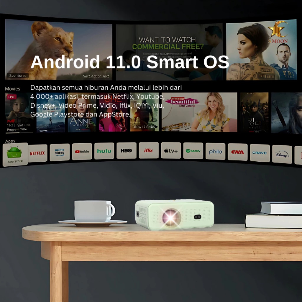  SMOON SMART PROYEKTOR LCD TV 380