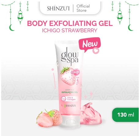 Shinzui Glow Spa Exfoliating Gel Ichigo 130ml 3