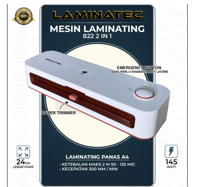 GRAKITEC Mesin Laminating 2 in 1 2