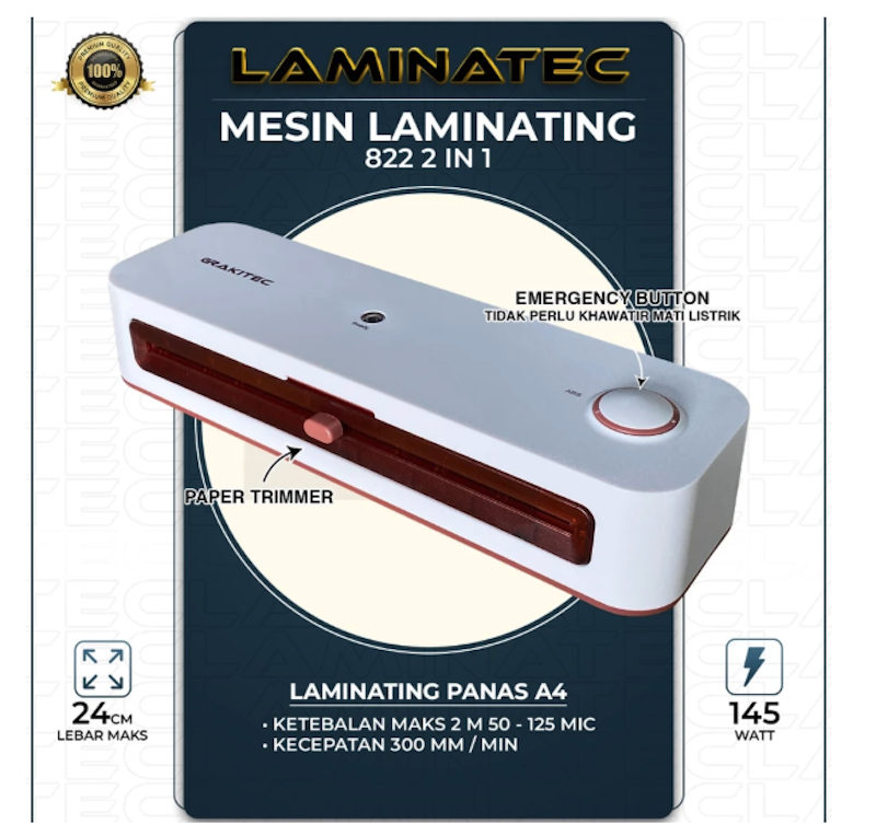GRAKITEC Mesin Laminating 2 in 1 2