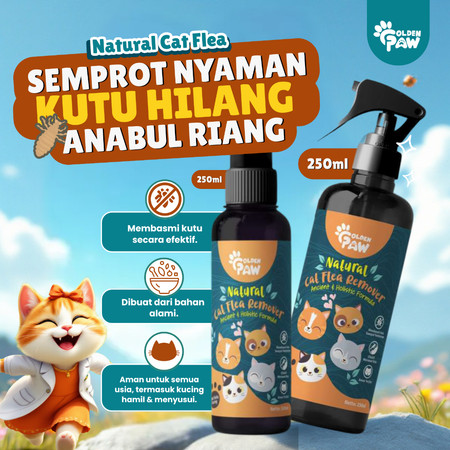 Golden Paw Natural Cat Flea Remover 5