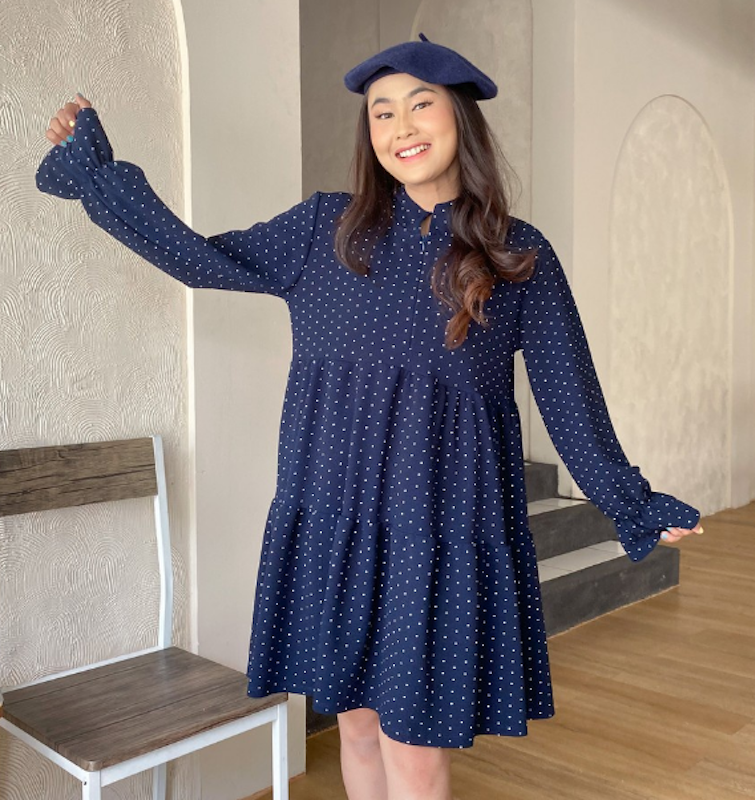 Yasa Ruffle Dress Polkadot 2